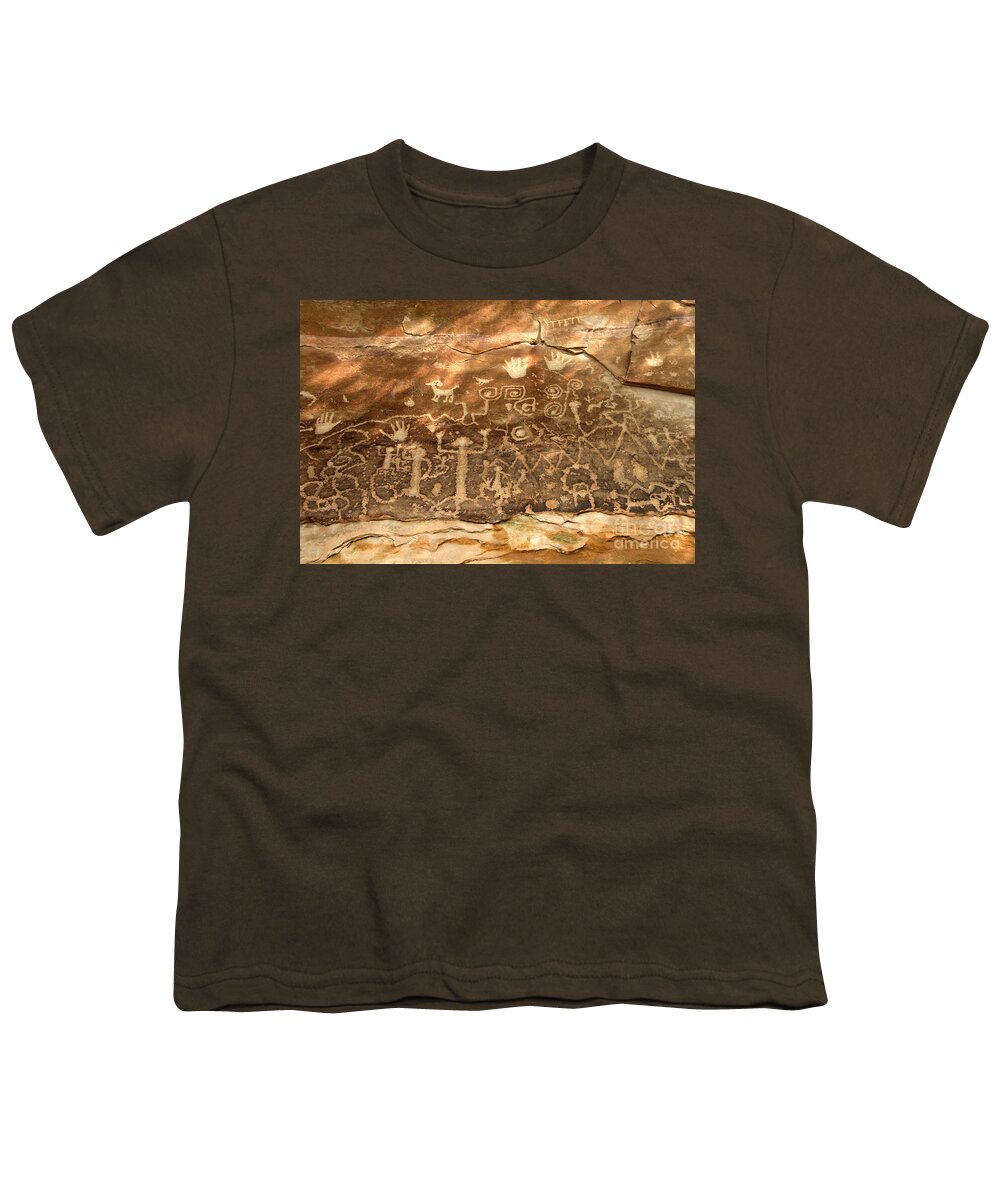 Anasazi Youth T-Shirt featuring the photograph The Great Panel by David Lee Thompson