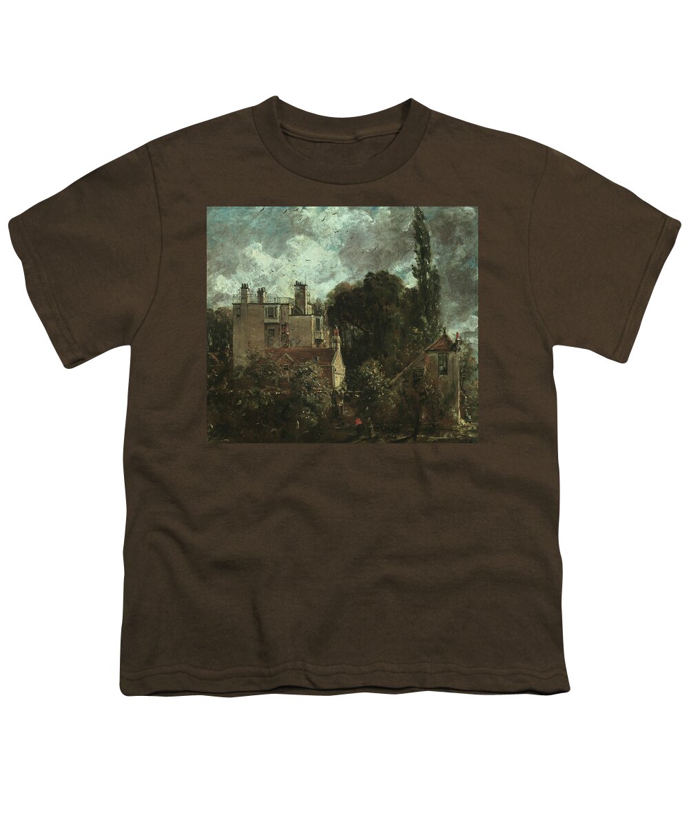 English Romantic Painters Youth T-Shirt featuring the painting The Grove or the Admiral's House in Hampstead by John Constable
