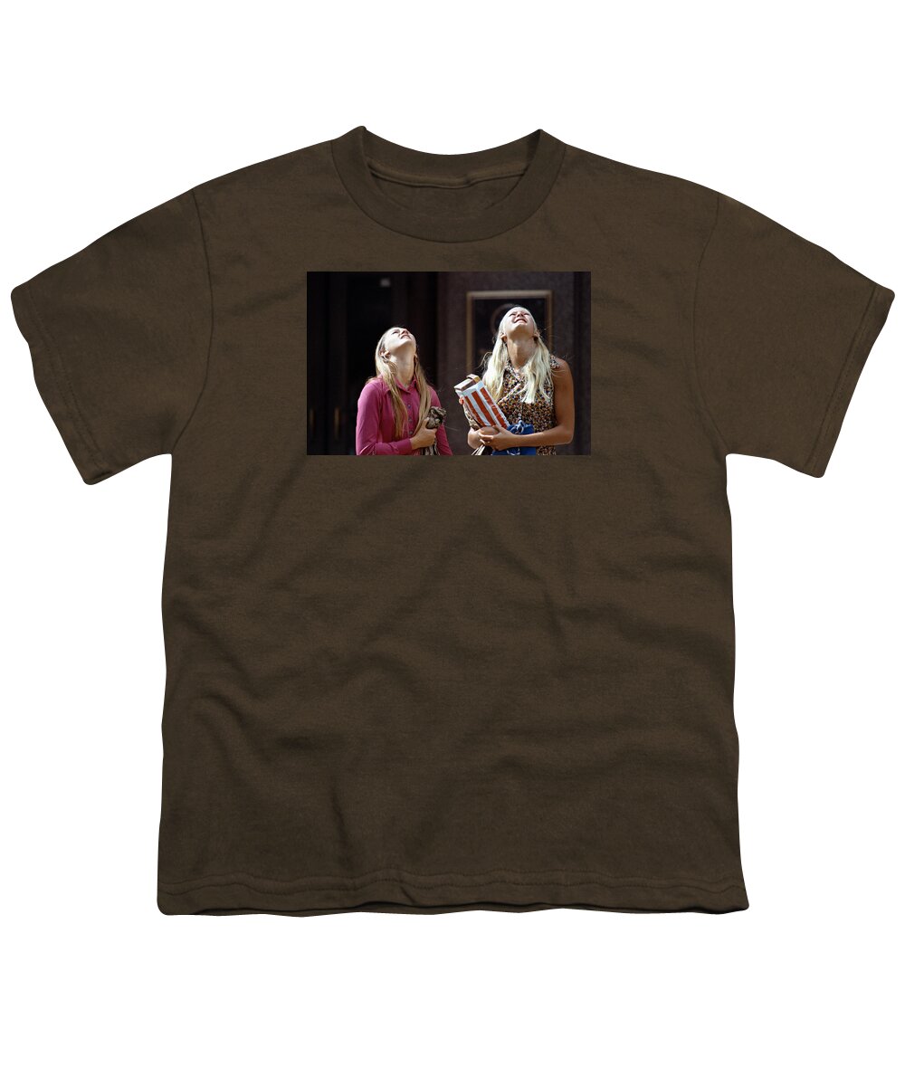 Actions Youth T-Shirt featuring the photograph The IDS Neck Crane by Mike Evangelist