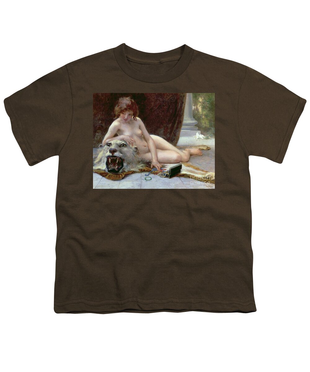 Nude Youth T-Shirt featuring the painting The Jewel Case by Guillaume Seignac
