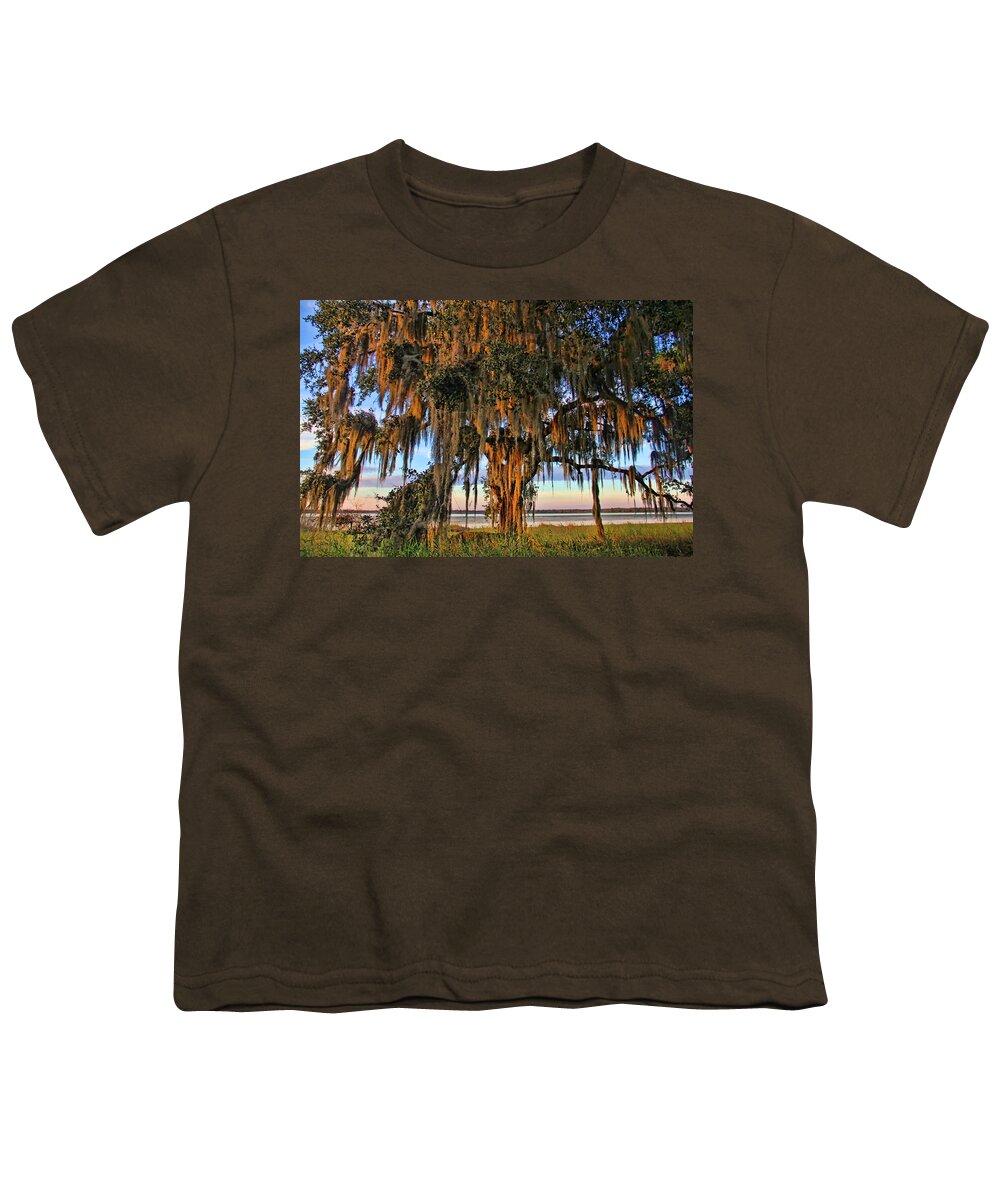Oak Tree Youth T-Shirt featuring the photograph The Old Oak Tree by HH Photography of Florida