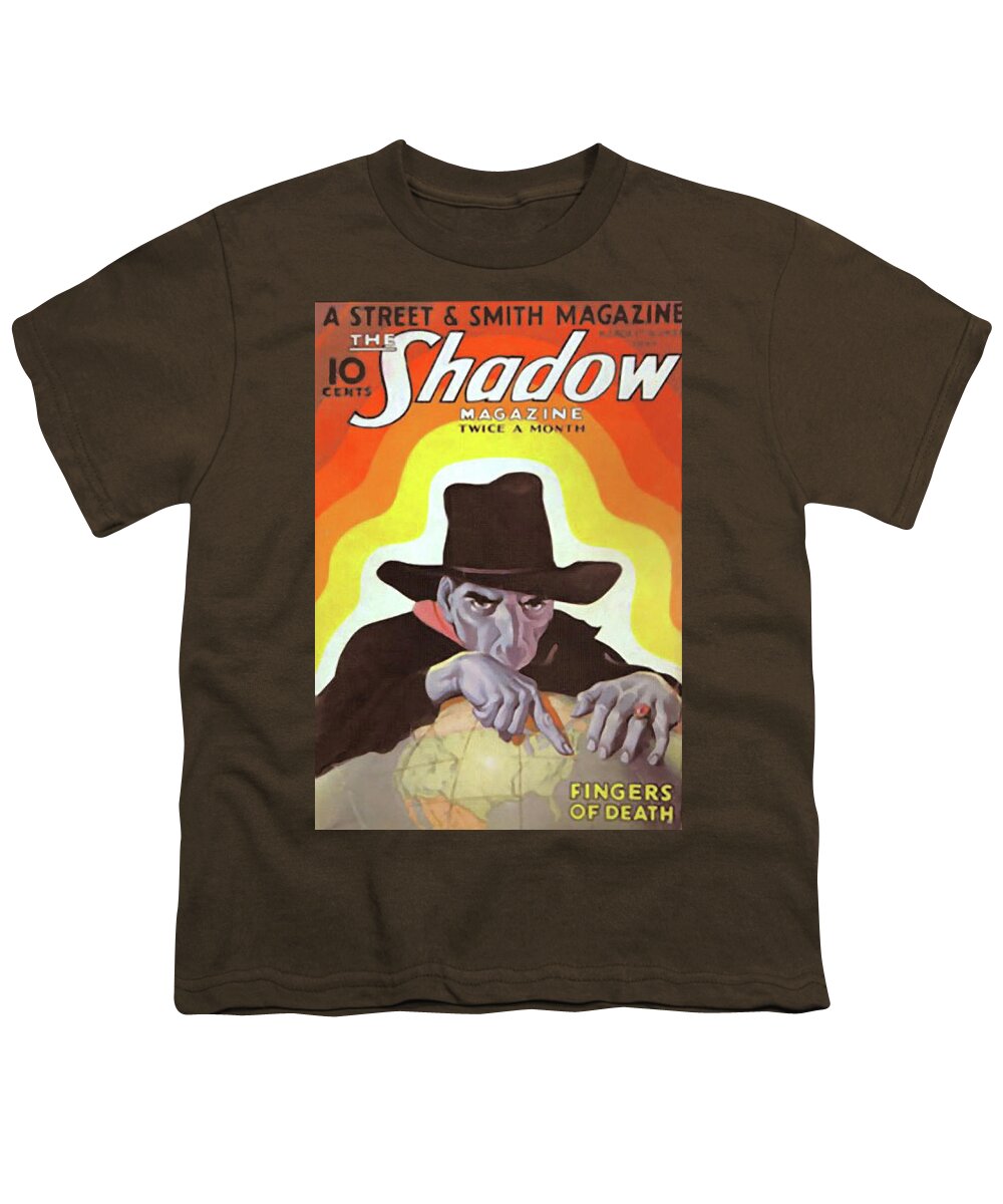 The Shadow Youth T-Shirt featuring the painting The Shadow Fingers of Death by Conde Nast