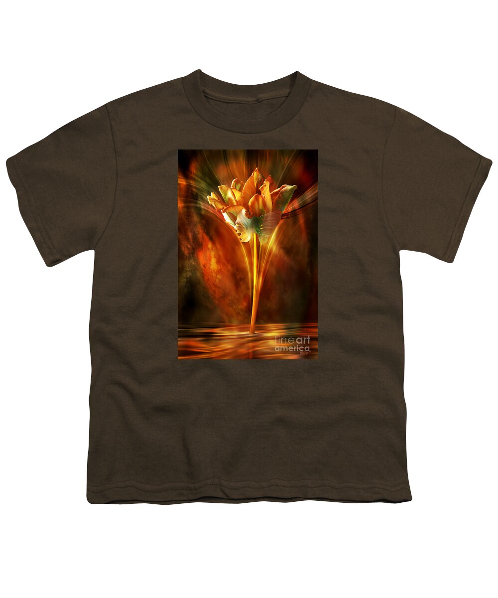 Colorfull Tulip Youth T-Shirt featuring the digital art The wild and beautiful by Johnny Hildingsson