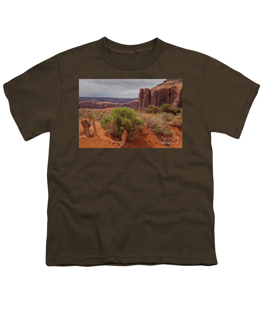 Monument Valley Print Youth T-Shirt featuring the photograph Valley of God by Jim Garrison