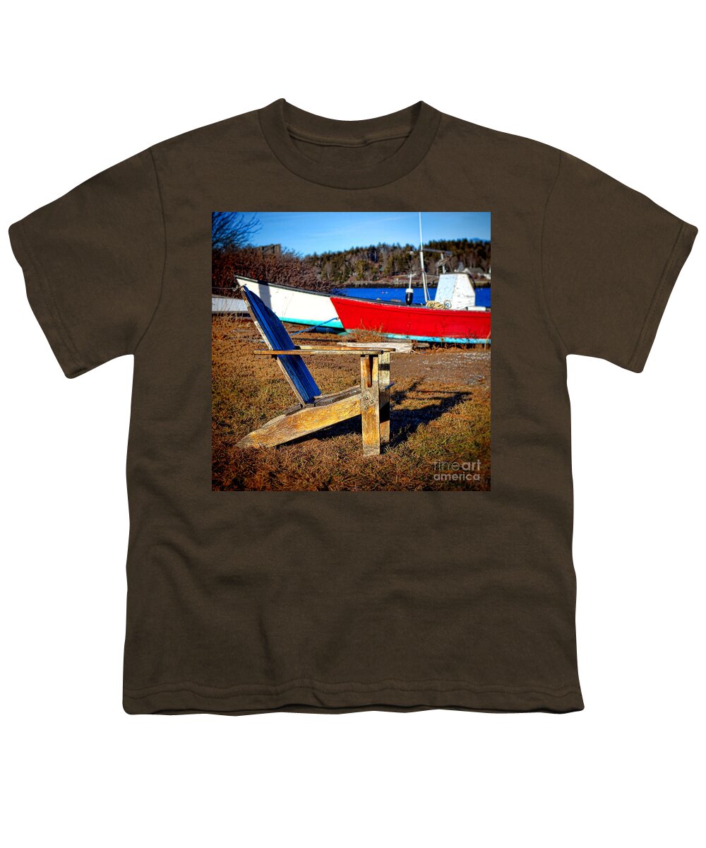 Maine Youth T-Shirt featuring the photograph Waiting for Spring in Maine by Olivier Le Queinec