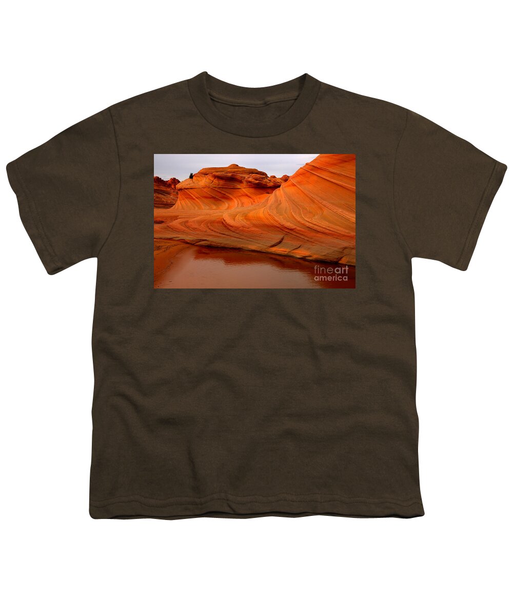 The Wave Youth T-Shirt featuring the photograph Water And The Wave by Adam Jewell