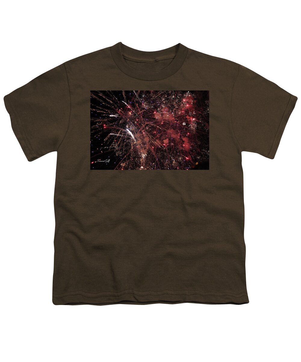 Fireworks Youth T-Shirt featuring the photograph Whizz Bang by Suzanne Gaff