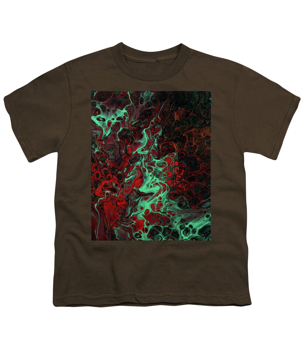 Fluid Youth T-Shirt featuring the painting Wildfire by Jennifer Walsh