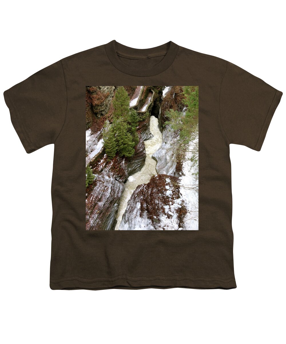 Winter Youth T-Shirt featuring the photograph Winter Gorge by Azthet Photography