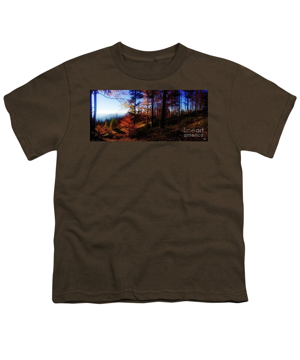 Autumn Youth T-Shirt featuring the photograph Autumn #1 by Mo T