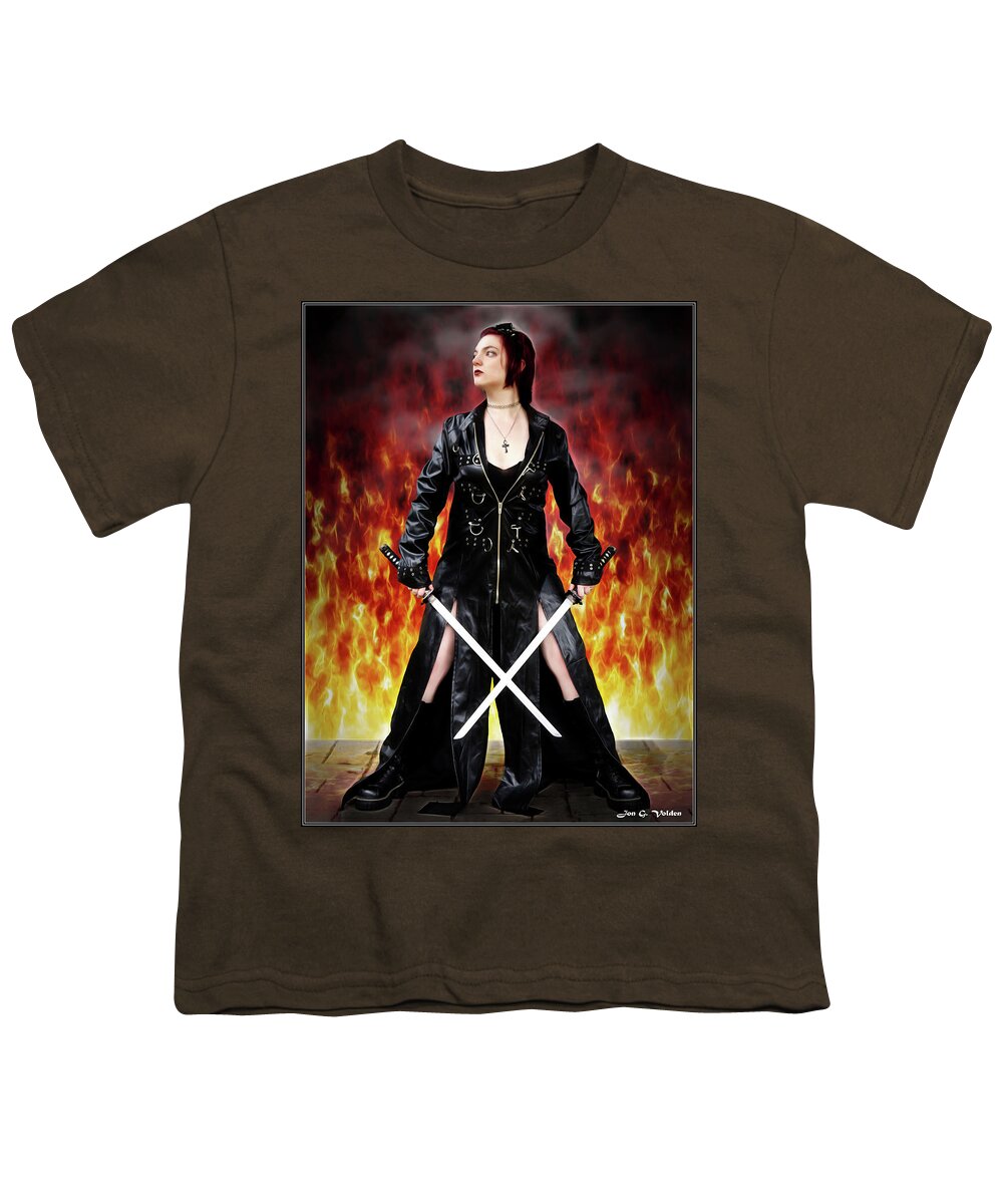 Fire Youth T-Shirt featuring the photograph Blades by Jon Volden