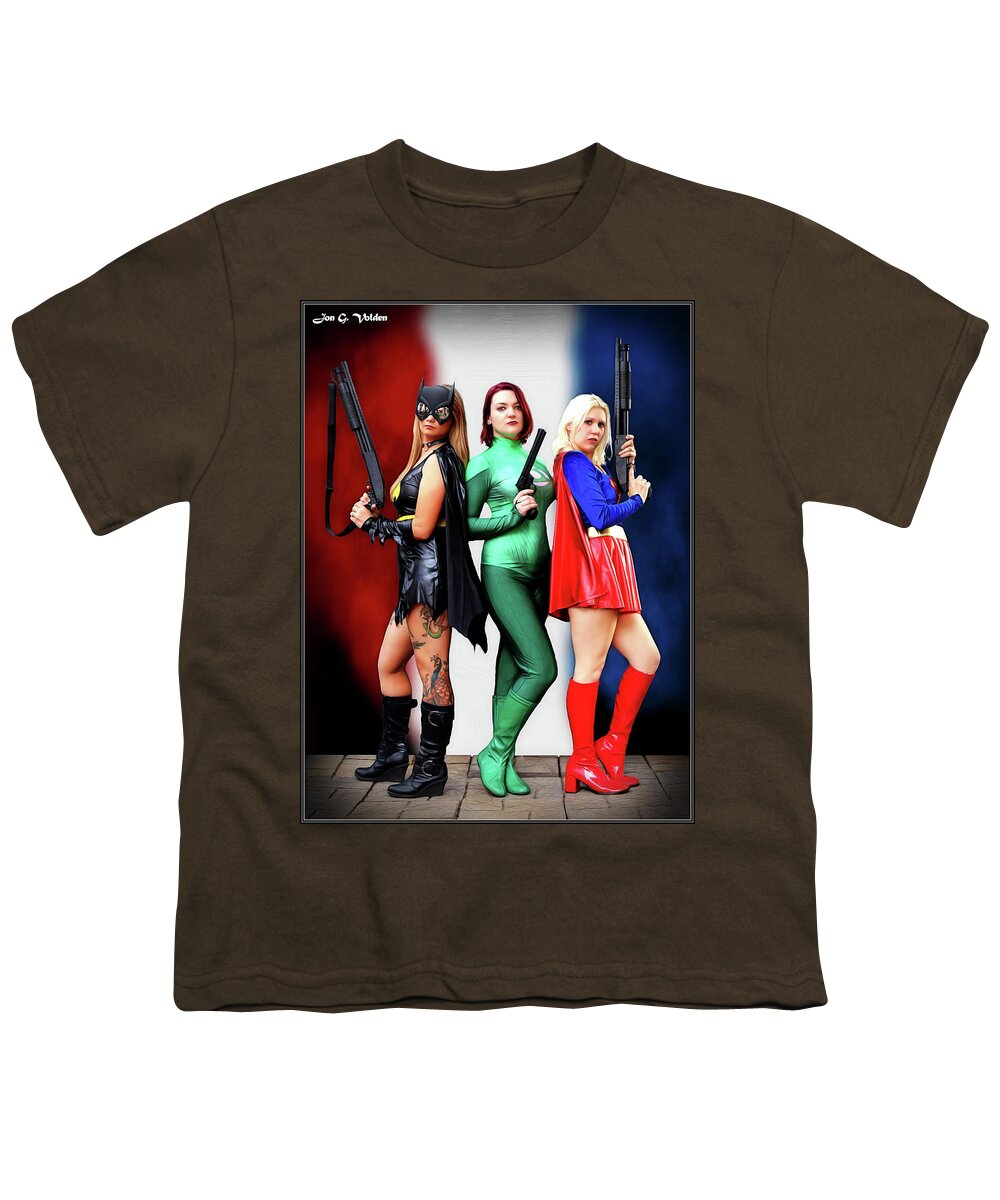 Super Youth T-Shirt featuring the photograph DC Gun Slingers by Jon Volden