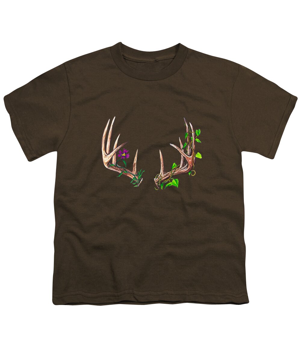 Druid Youth T-Shirt featuring the drawing Druid by Aaron Spong