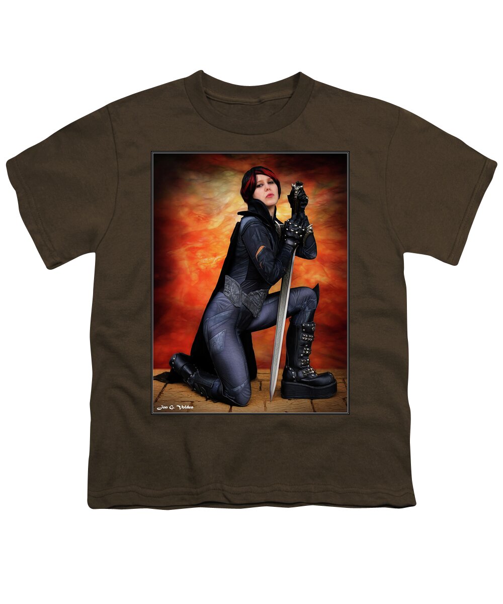 Master Youth T-Shirt featuring the photograph Evil Lynn by Jon Volden