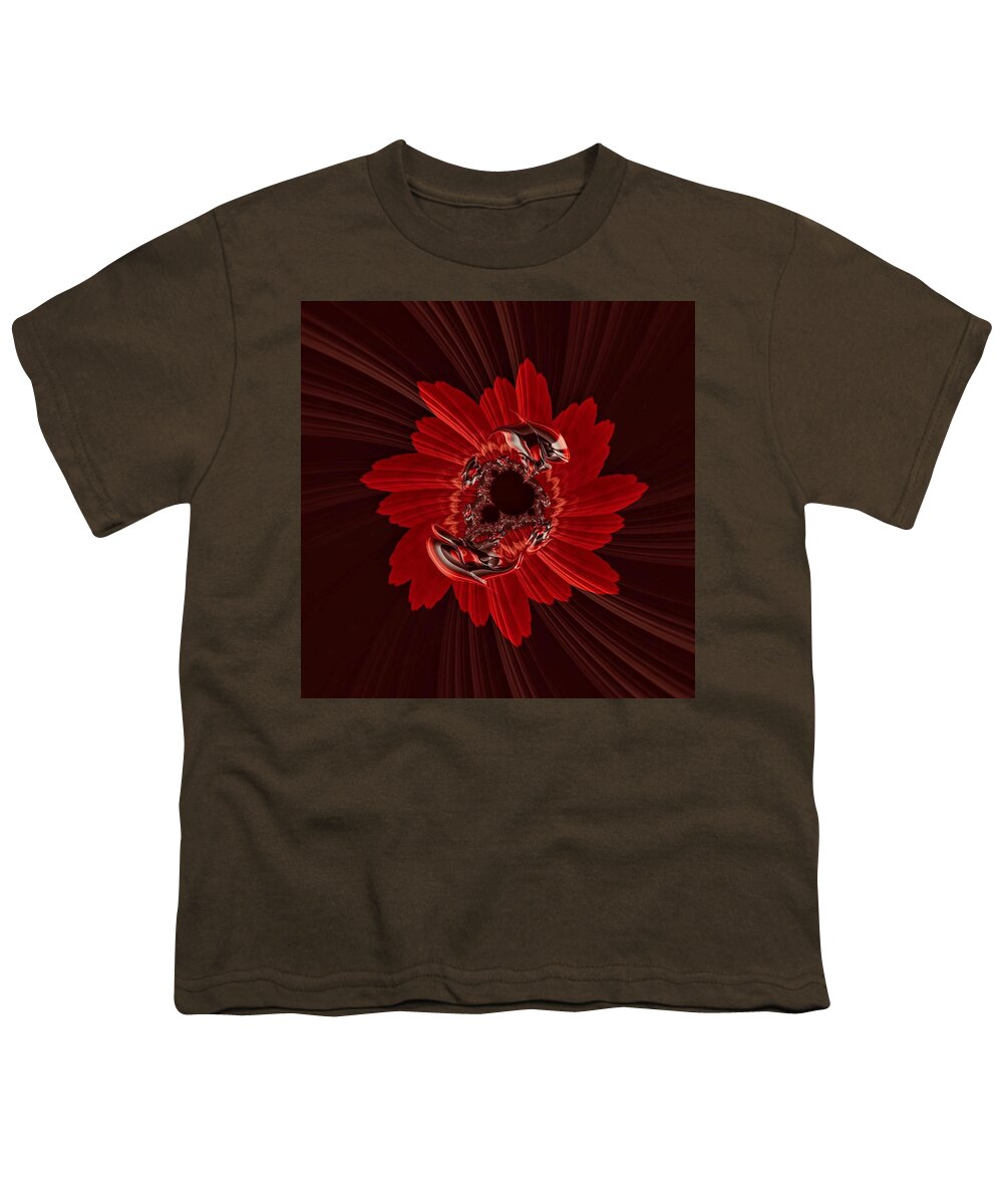 Art Photography Youth T-Shirt featuring the photograph Floral Swirl by Doris Aguirre