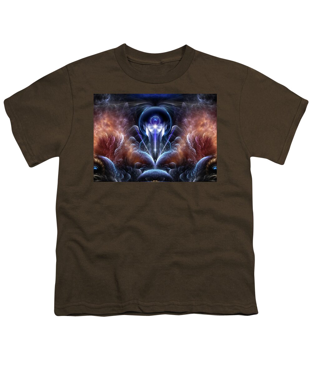 Shadow Masters Youth T-Shirt featuring the digital art The Shadow Masters Fractal Art by Rolando Burbon