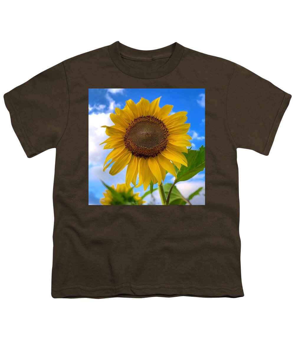 Sunflower Youth T-Shirt featuring the photograph Looking Up by Brian Eberly