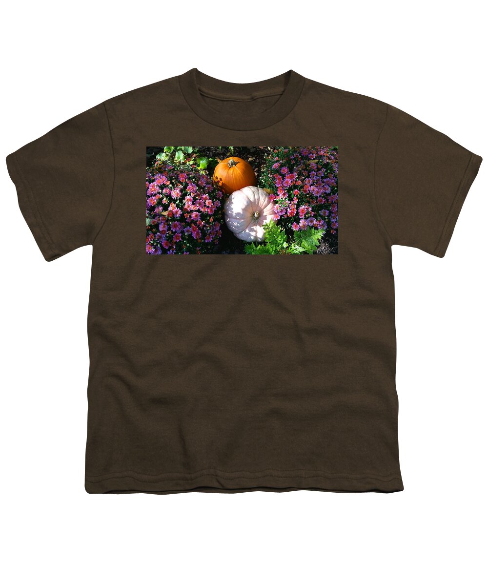 Pumpkin Youth T-Shirt featuring the photograph Perfect Pumpkins by Ally White