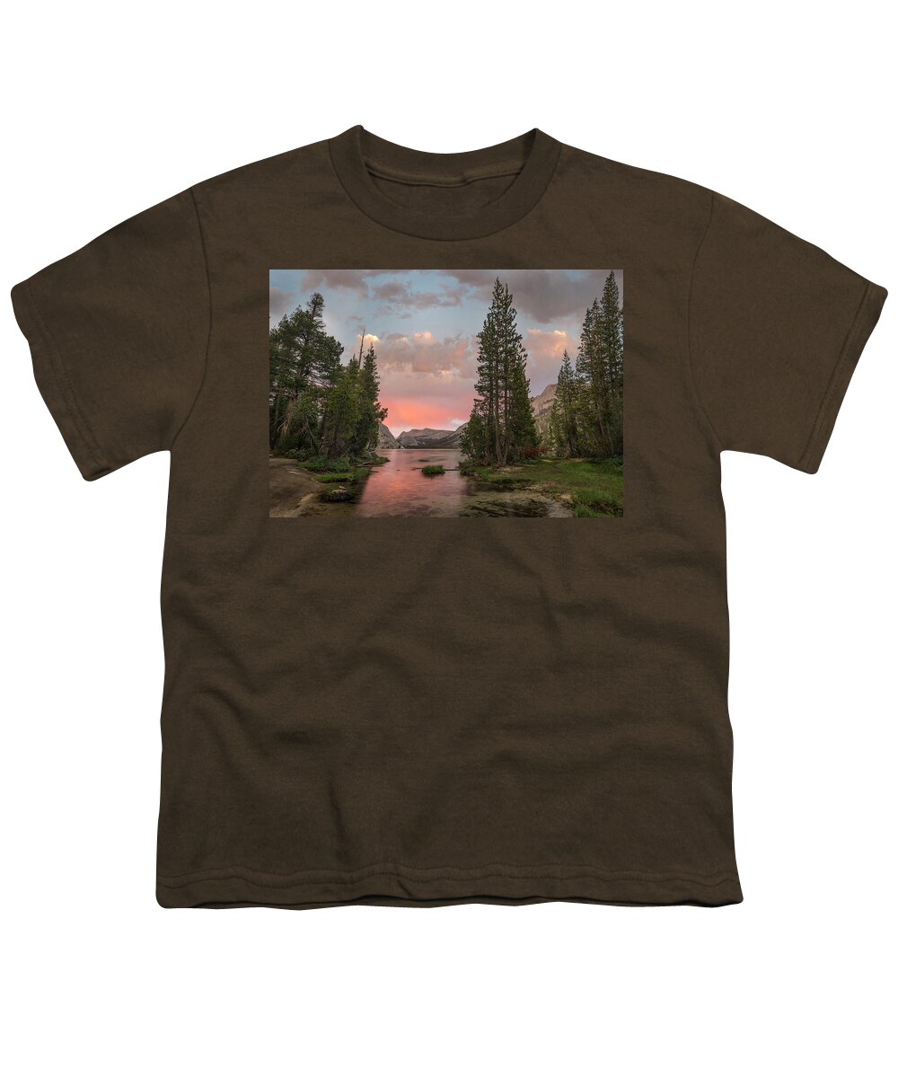 00574870 Youth T-Shirt featuring the photograph Lake Tenaya Sunset, Yosemite by Tim Fitzharris
