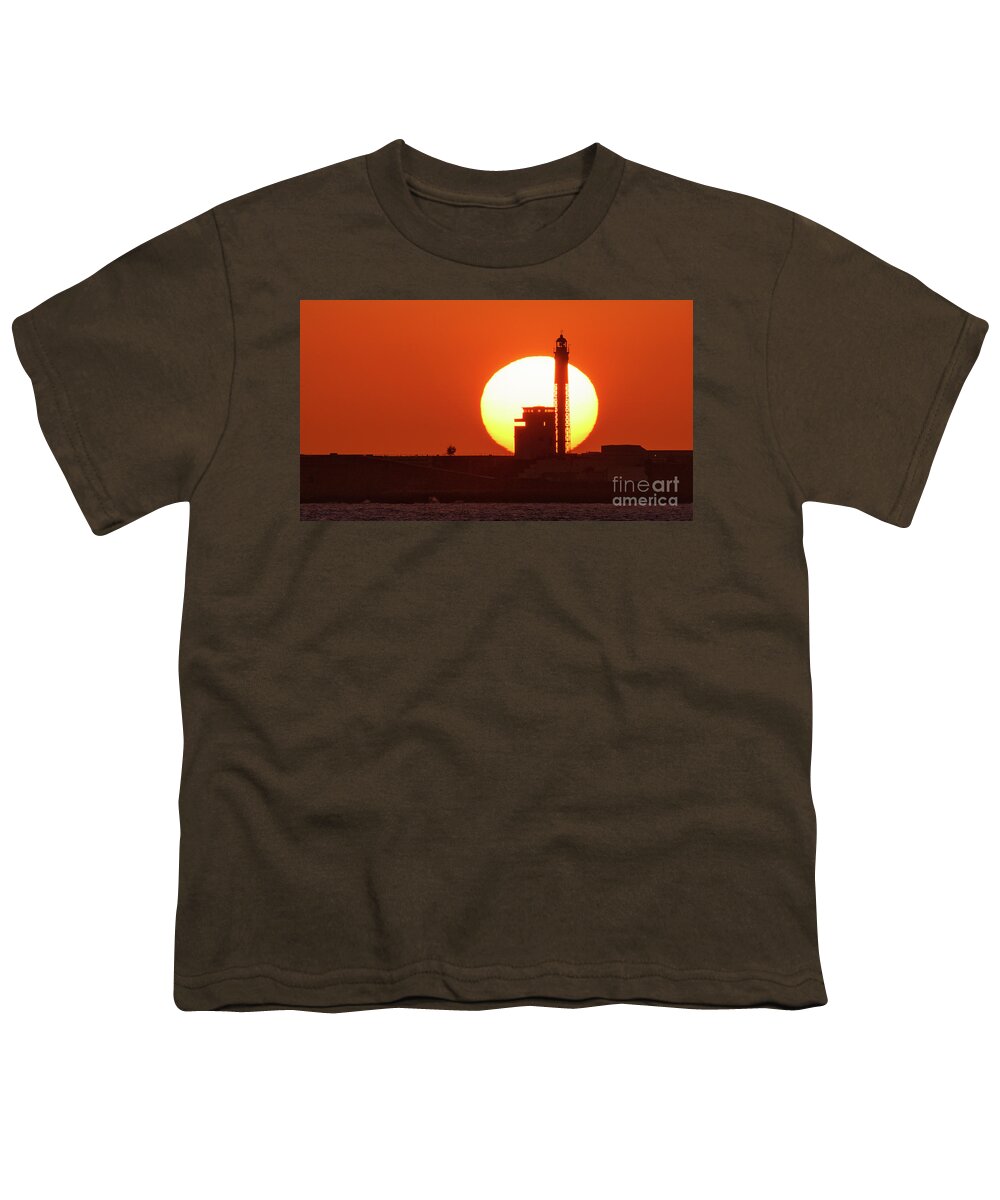 Island Youth T-Shirt featuring the photograph Sunset at Saint Sebastian Lighthouse by Pablo Avanzini