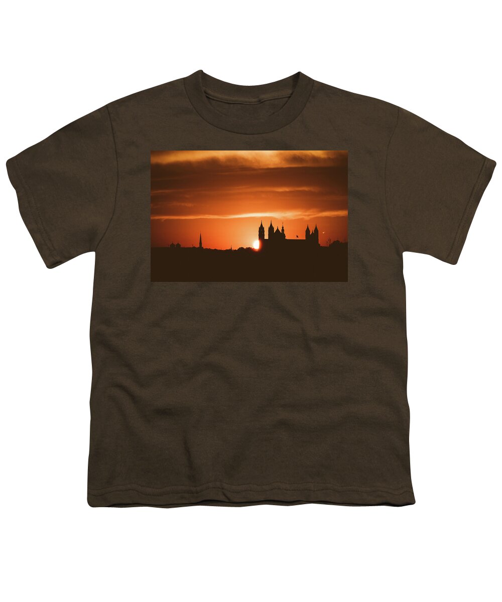 Sun Youth T-Shirt featuring the photograph Sunset in Worms by Marc Braner