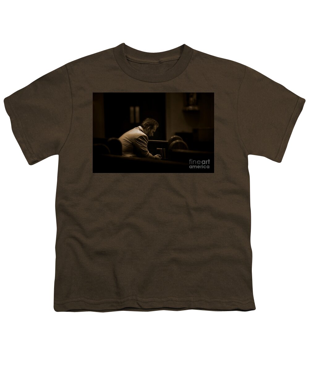 Documentary Youth T-Shirt featuring the photograph Surrender - No Glare by Frank J Casella