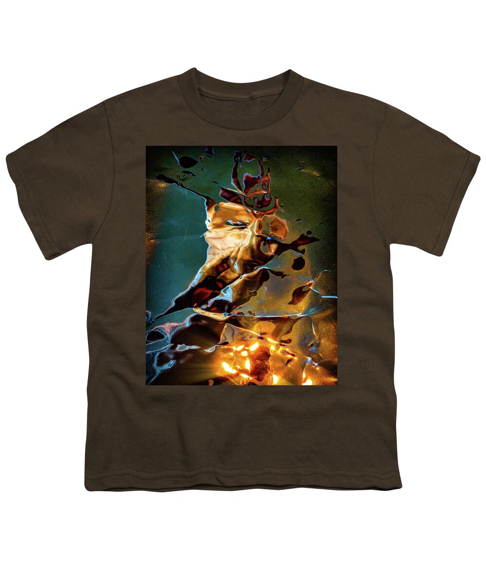 Abstract Youth T-Shirt featuring the digital art The Firestarter by Liquid Eye