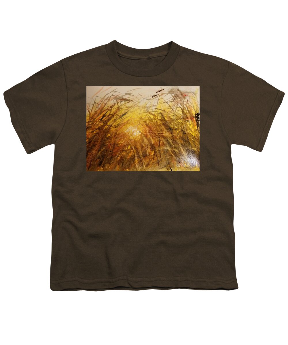 The Sunset J Youth T-Shirt featuring the painting The sunset J by Han in Huang wong