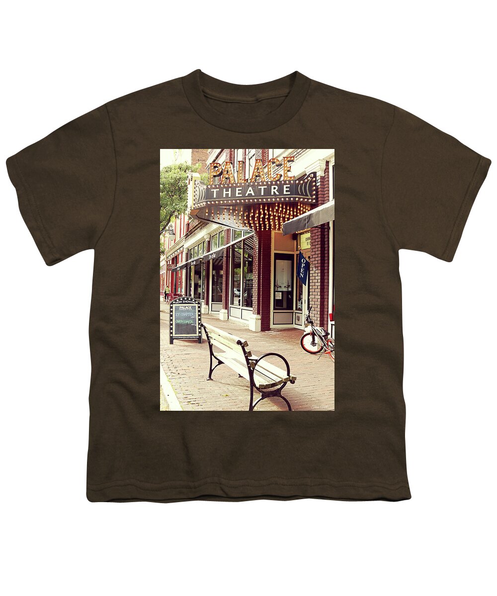 Movies Youth T-Shirt featuring the photograph Vintage Palace Theatre by Trina Ansel