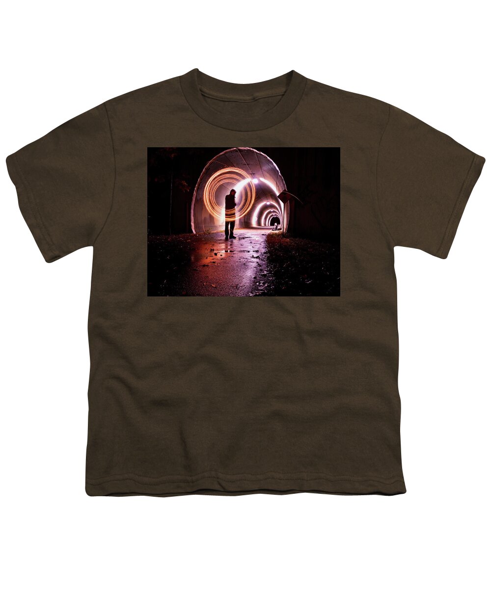 Tunnel Youth T-Shirt featuring the photograph From Another Dimension #1 by Christina McGoran