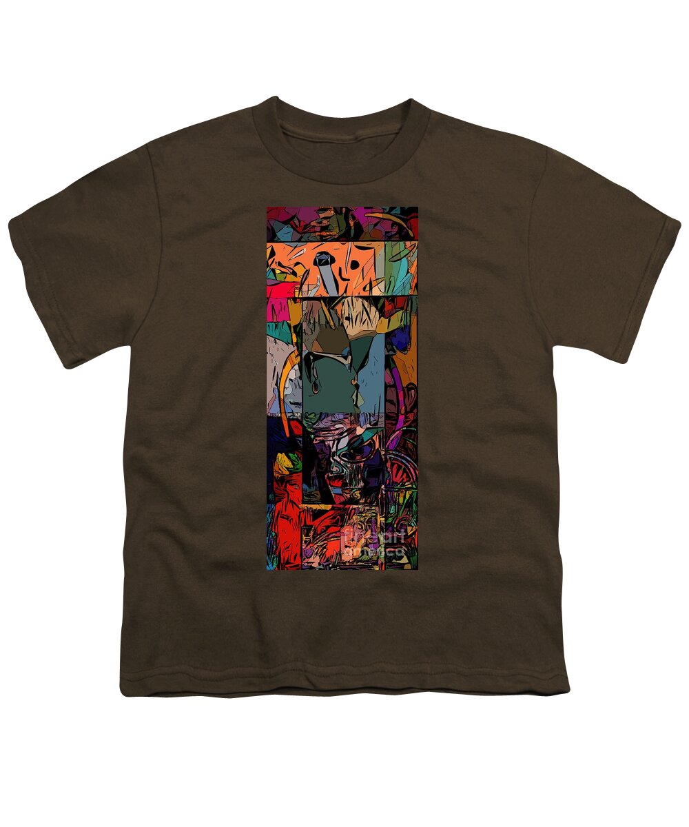 Kiss Youth T-Shirt featuring the digital art The Kiss by Joe Roache