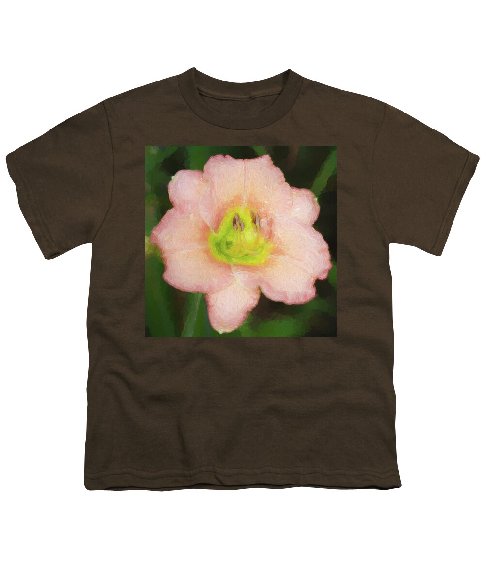Peach Youth T-Shirt featuring the photograph What a Peach #1 by Kathy Clark