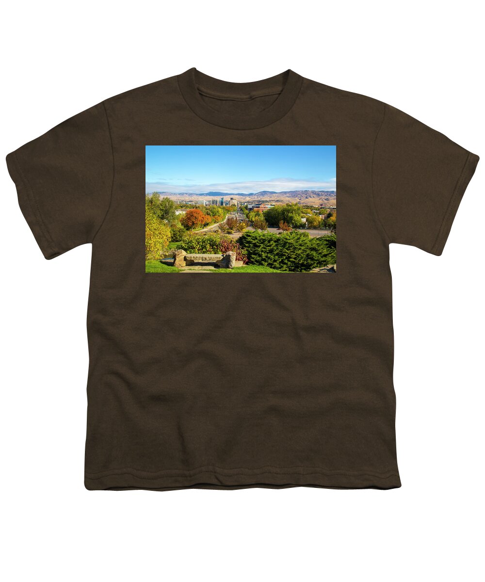 Boise Youth T-Shirt featuring the photograph Boise in Fall #2 by Dart Humeston