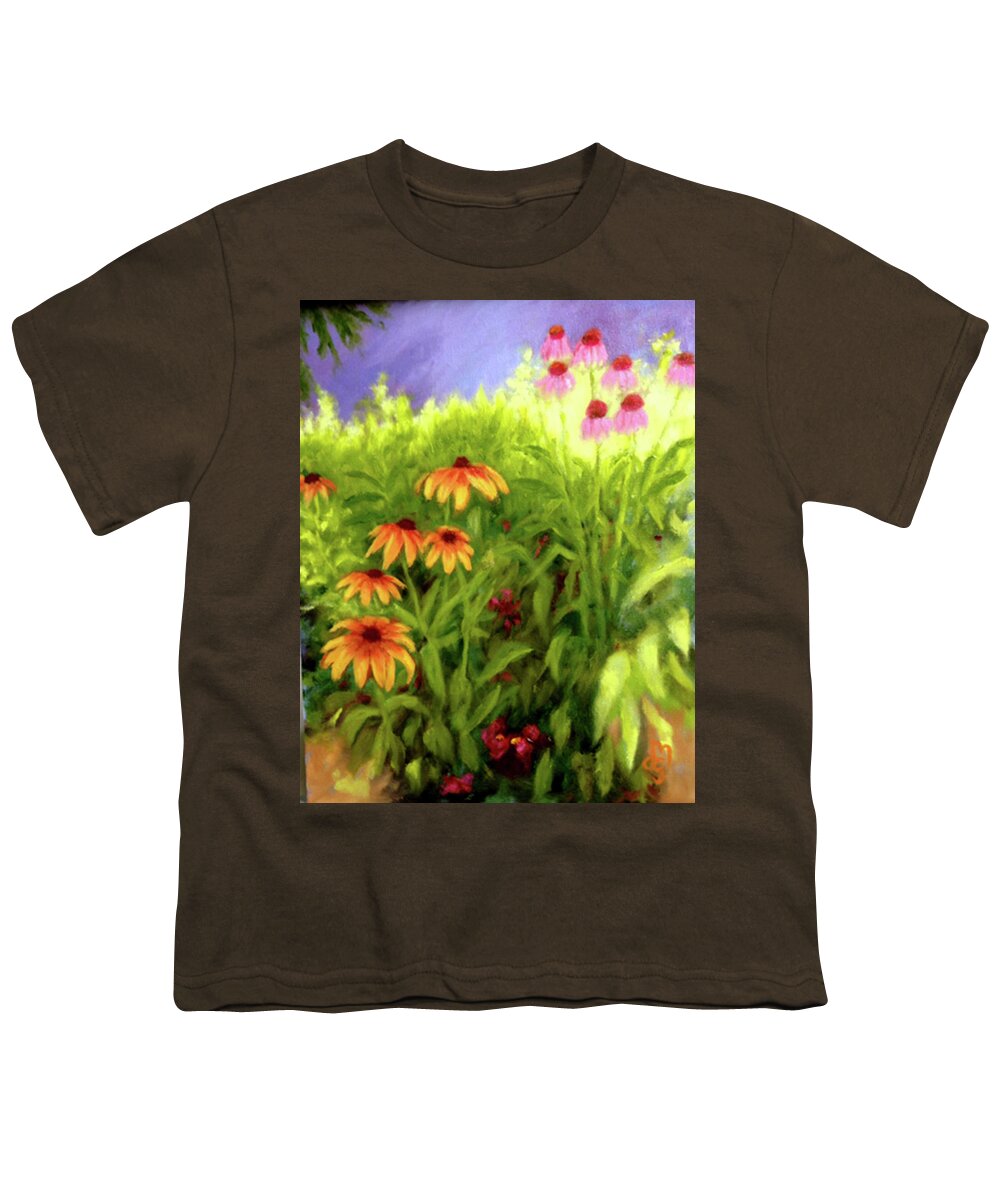 Wildflowers Youth T-Shirt featuring the painting Field of Flowers #2 by Diane Martens