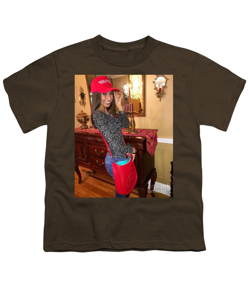 Trump Youth T-Shirt featuring the photograph Trump Girl #2 by Action
