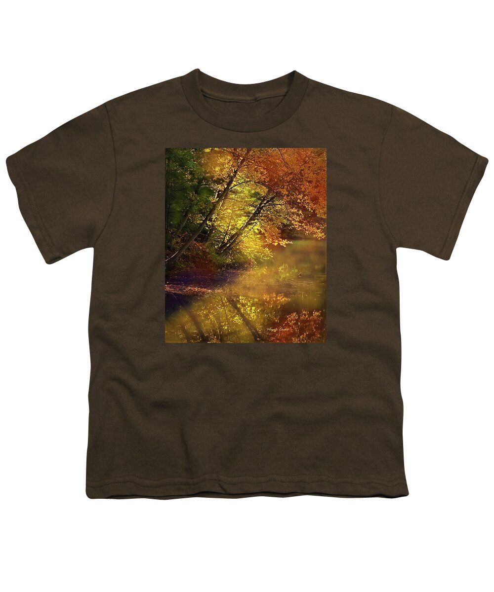 Lake Youth T-Shirt featuring the photograph Golden Moments #4 by Angela Davies