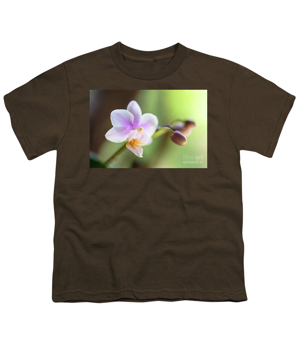 Background Youth T-Shirt featuring the photograph Purple Orchid Flower #7 by Raul Rodriguez