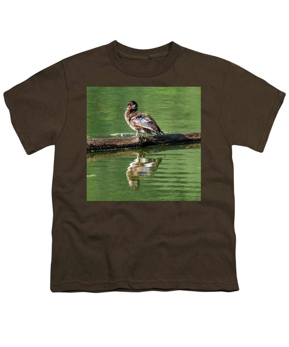 Duck Youth T-Shirt featuring the photograph A Duck by David Beechum