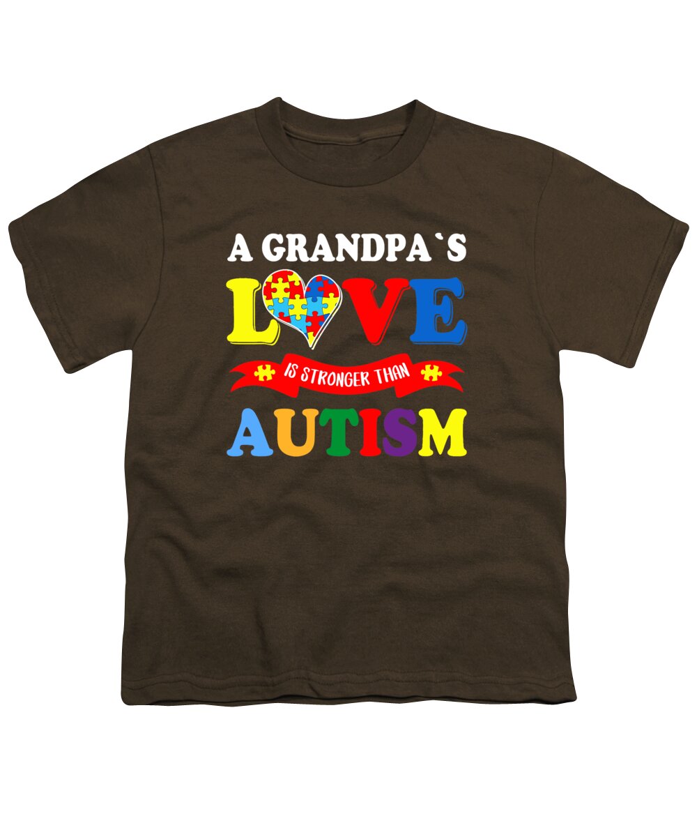 Short Sleeve Shirts Grandpa Autism Awareness Tee Shirt