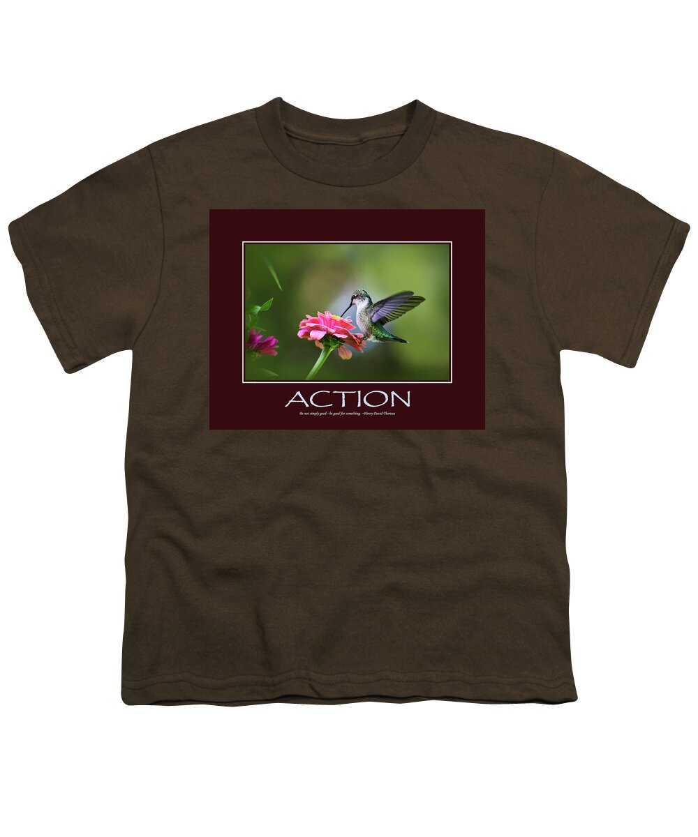 Inspirational Youth T-Shirt featuring the photograph Action Inspirational Motivational Poster Art by Christina Rollo