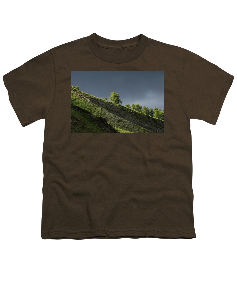 Mountain Landscape Youth T-Shirt featuring the photograph Alpes de Haute-Provence - 15 - French Alps by Paul MAURICE