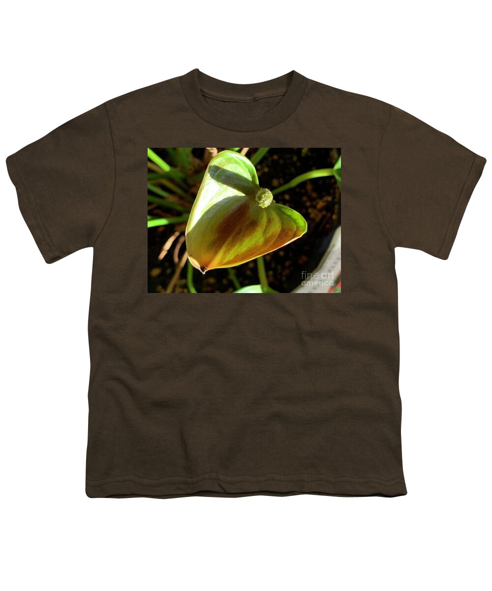 Anthurium Youth T-Shirt featuring the photograph Anthurium by Catherine Wilson