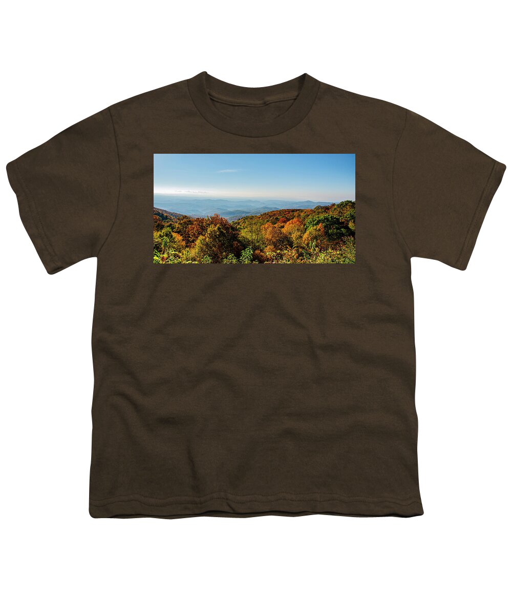Autumn Youth T-Shirt featuring the photograph Autumn Blue Ridge Parkway by Jim Cook