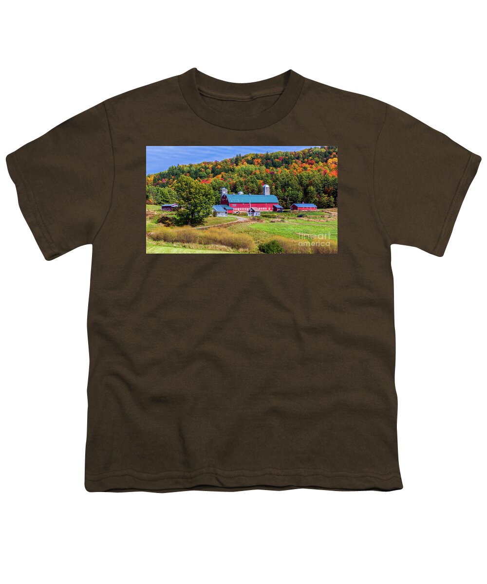 Autumn Youth T-Shirt featuring the photograph Autumn in Barnet Vermont by Scenic Vermont Photography