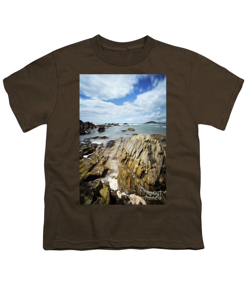 Devon Youth T-Shirt featuring the photograph Bantham Beach 2.0 by Yhun Suarez