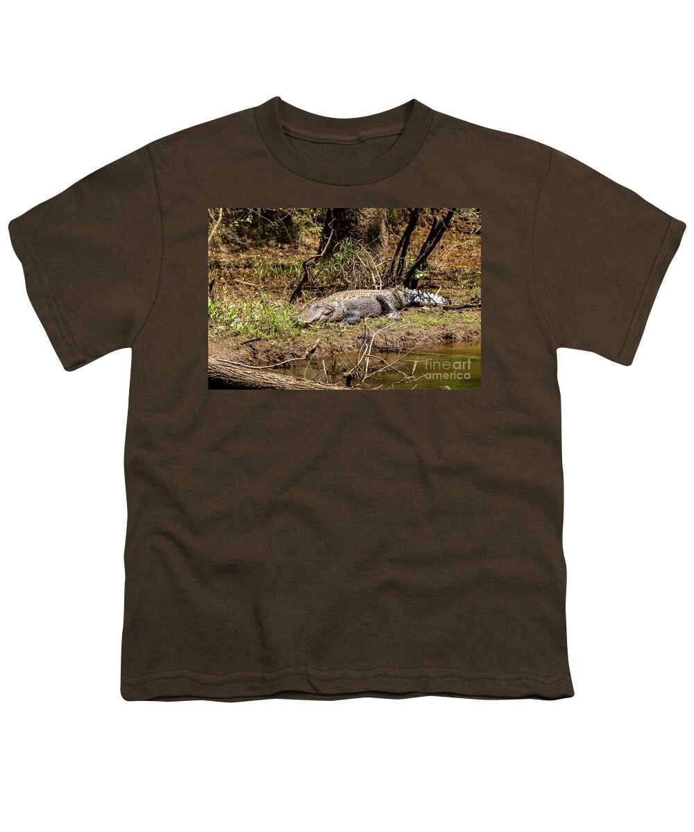 2020 Youth T-Shirt featuring the photograph Big Gator - Congaree Creek by Charles Hite