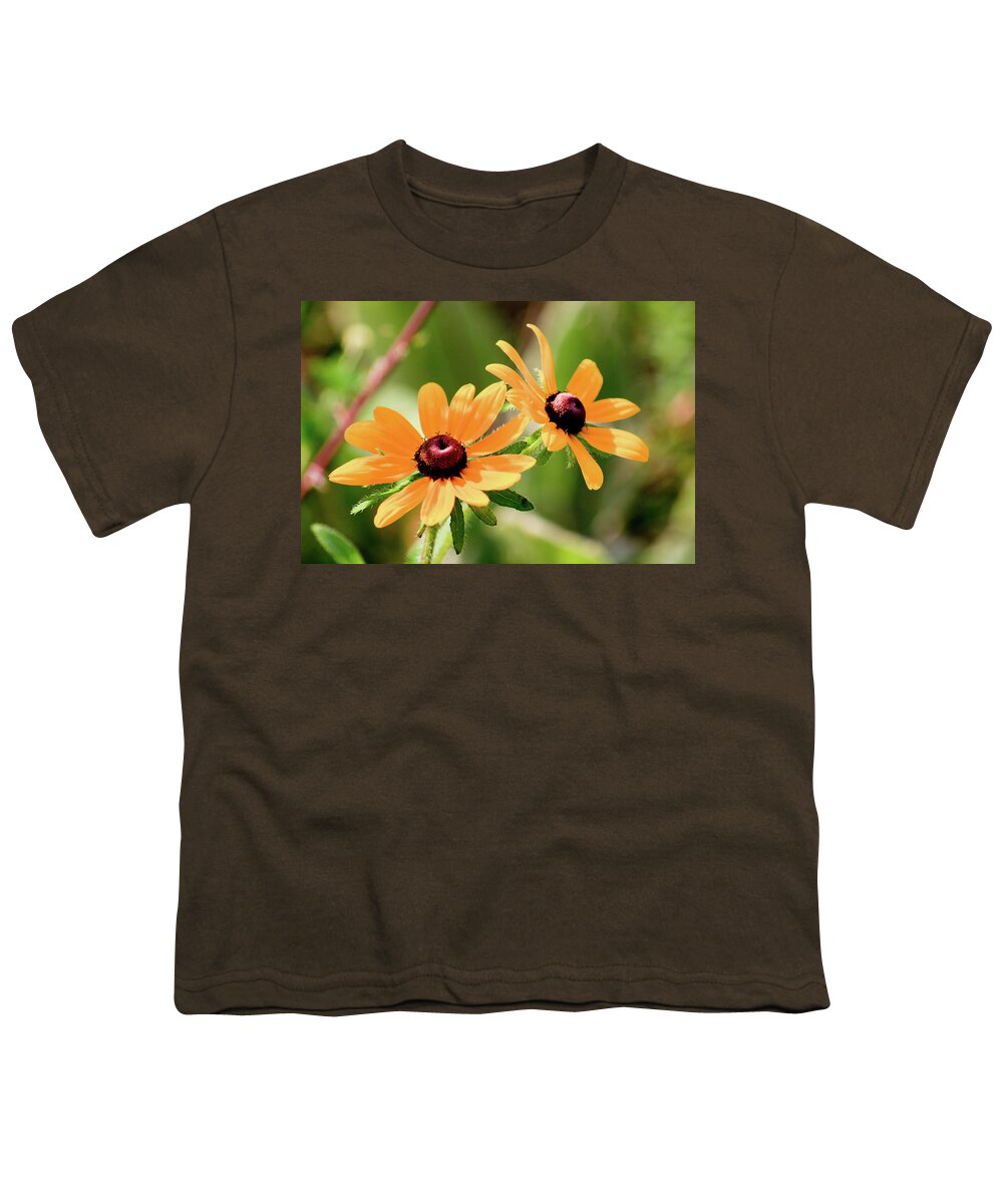 Black-eyed Susan Youth T-Shirt featuring the photograph Black-Eyed Susan Double by Rich S