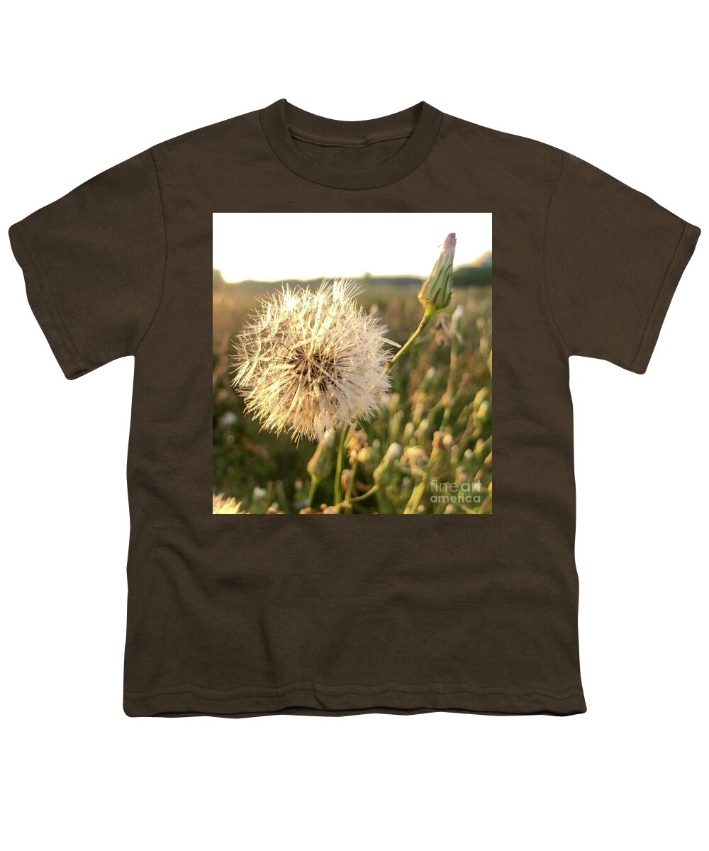 Blowball Youth T-Shirt featuring the photograph Blowball by Flavia Westerwelle