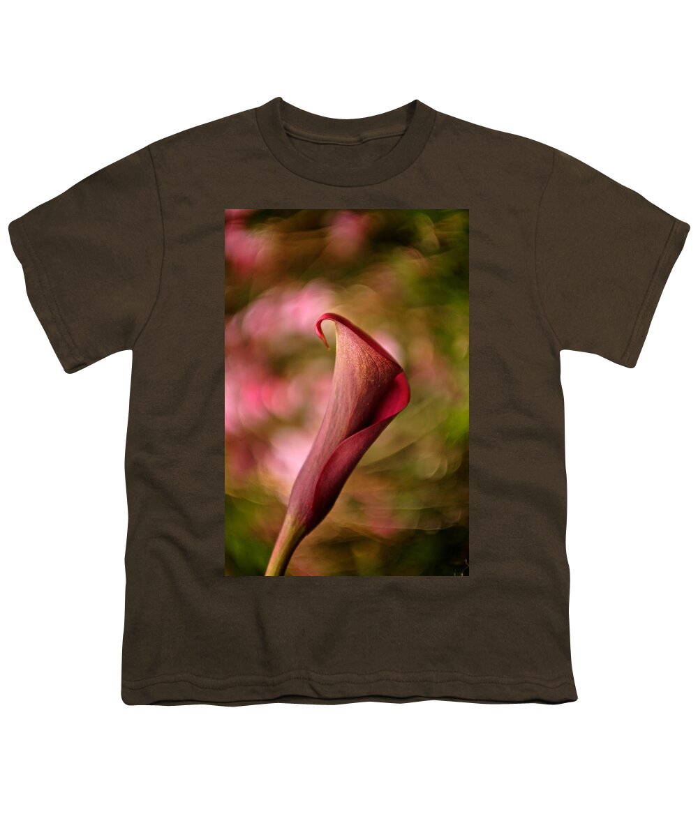 Calla Youth T-Shirt featuring the photograph Calla Me Pink by Richard Cummings