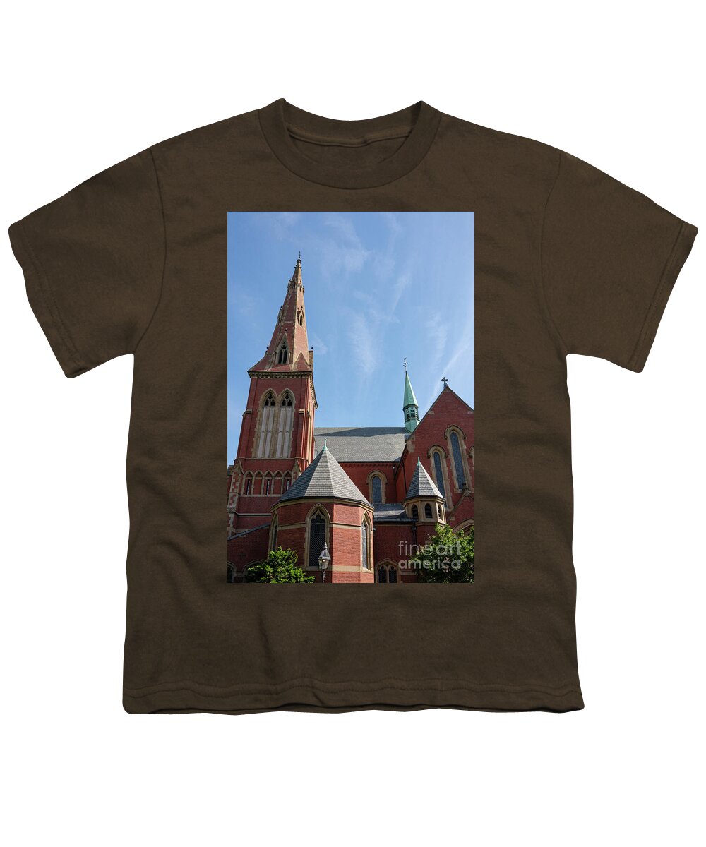 Boston Youth T-Shirt featuring the photograph Church of the Advent in Boston by Bob Phillips